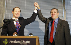Oregon US Senators Ron Wyden and Jeff Merkley. 